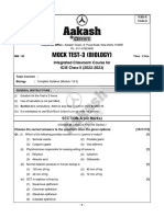 ICSE Mock Test-3A - All Groups (C-10) - Biology (10!01!2023)