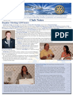 July 18, 2011 Newsletter