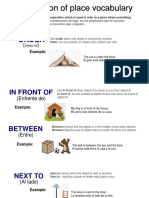 Prepositions of place and movement vocabulary