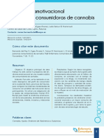 El Síndrome Amotivacional en Personas Consumidoras de Cannabis