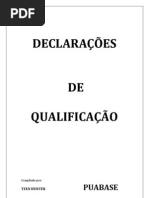 DECLARAÇÕES DE QUALIFICAÇÃO