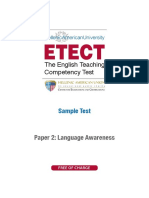 Paper2 Language Awareness Sample Test