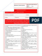 Inducción HSSE - Prueba de conocimiento sobre seguridad y medio ambiente