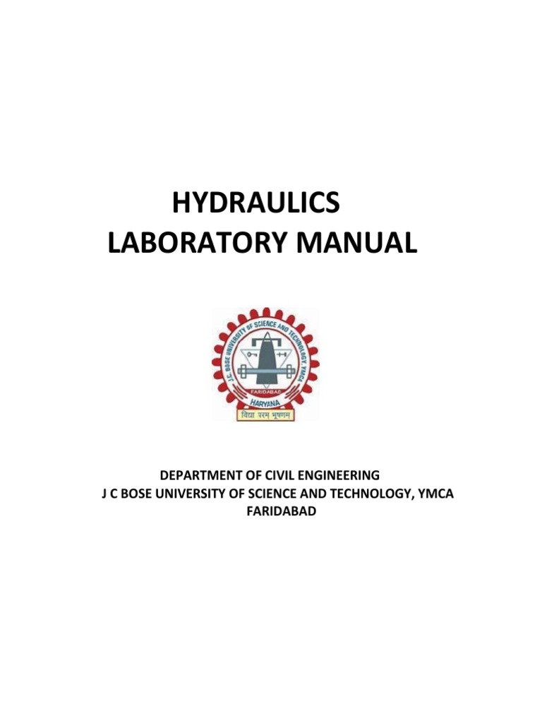 Hydraulics Laboratory Manual PDF Boundary Layer Drag (Physics)