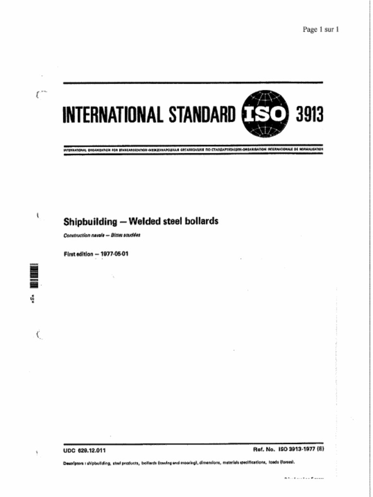 ISO 3913 Cabeços | PDF