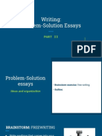 Problem-Solution Essays (PART II)