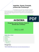 Aksioma Pengertian, Syarat, Postulat, Proposisi, Teorema Dan Contohnya