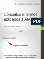 Conceitos e Termos Aplicados À AIA