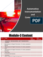 Automotive Instrumentation and Communication Module