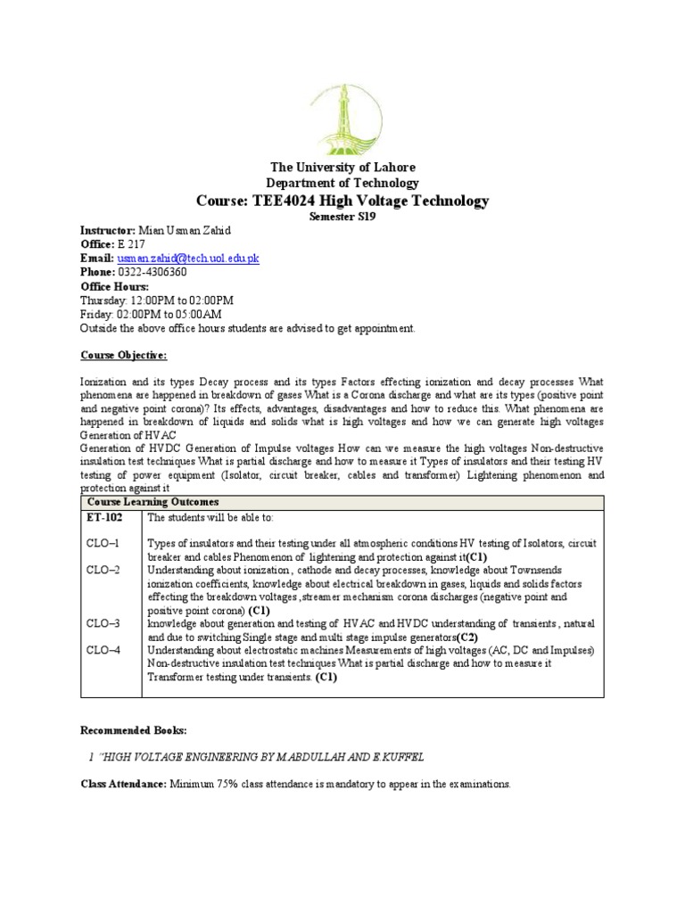 High Voltage | PDF | Electrical Breakdown | High Voltage