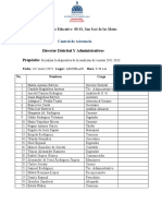 Control de Asistencia Oficina Abministrativo