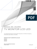 TV Monitor LCD Led: Manual Del Usuario