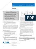 Crouse Hinds MTL Zonebarrier Range Instruction Sheet