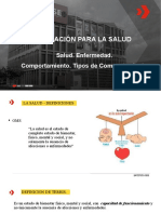 Presentación Salud. Enfermedad. Comportamiento - Tipos de Comportamiento.