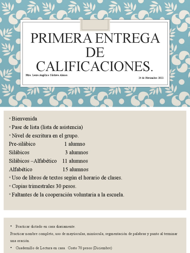 Segunda Junta Con Padres de Familia | PDF