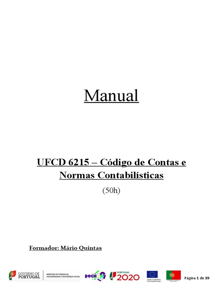 Código de Contas e Normas Contabilísticas | PDF | Contabilidade | Balancete