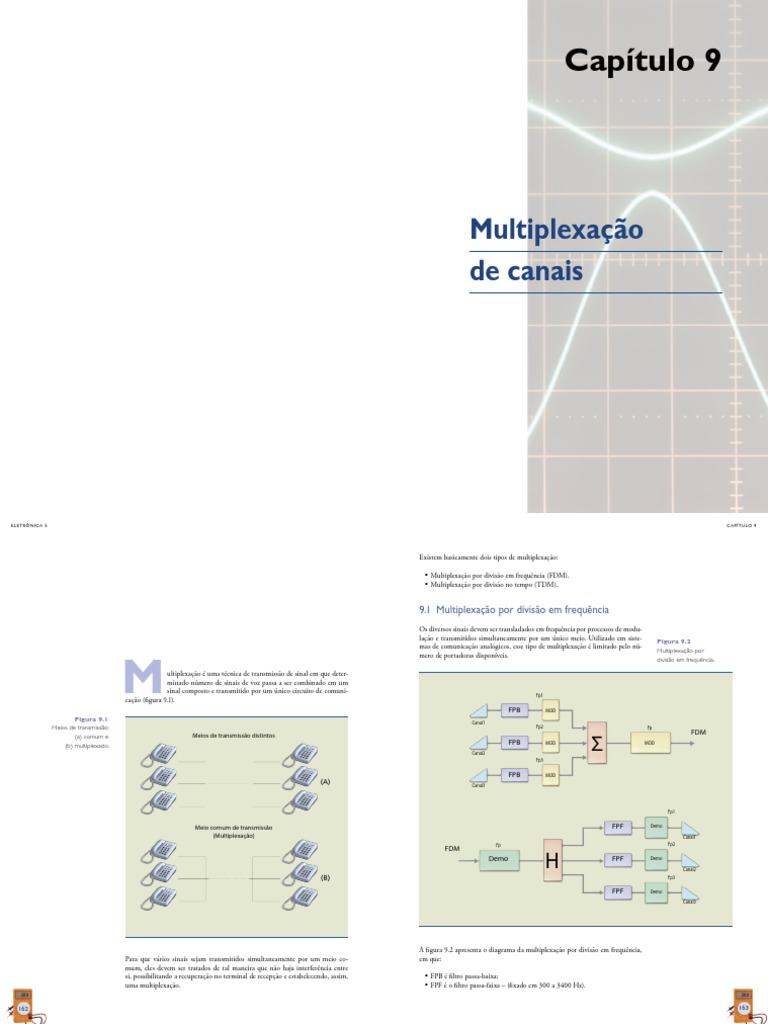 Multiplexação: FDM e TDM Explicados | PDF | Barulho | Eletrônicos