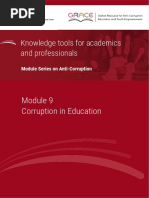 Anti-Corruption Module 9 Corruption in Education