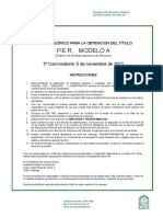 Examen para Patrón de Embarcaciones de Recreo. Junta de Andalucía. 3a Convocatoria 2022