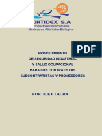 Procedimiento de Seguridad Industrial para Contratistas