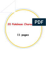 20 Pokemon Characters