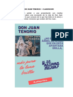 Actividades Don Juan Tenorio