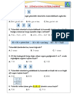 D"Nem Sonu Matematik de Erlendirme