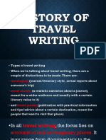 History of Travel Writing Guide