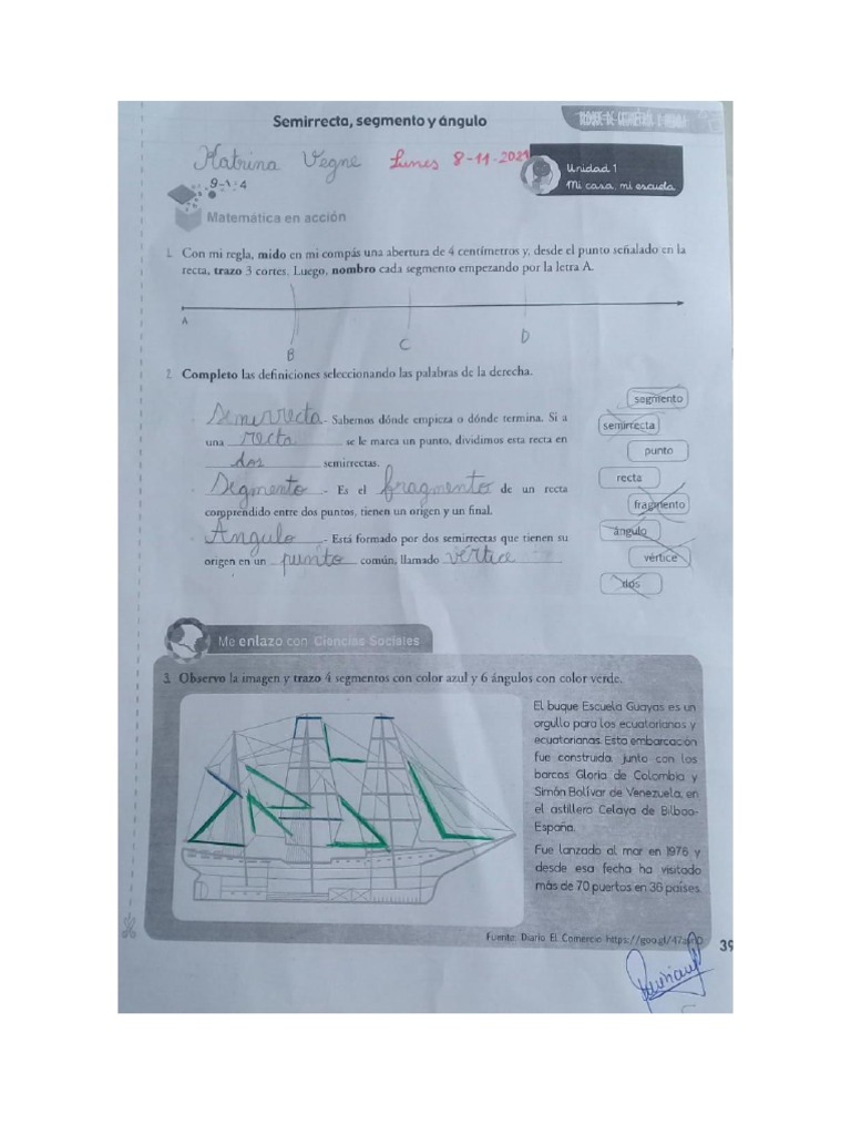 Semirrecta, Segmento y Àngulo PDF