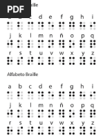 Lectura y Escritura en Braille (Cajetines) | PDF