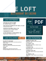 Carte Restaurant Loft Casino Lons Le Saunier 2020-01-21