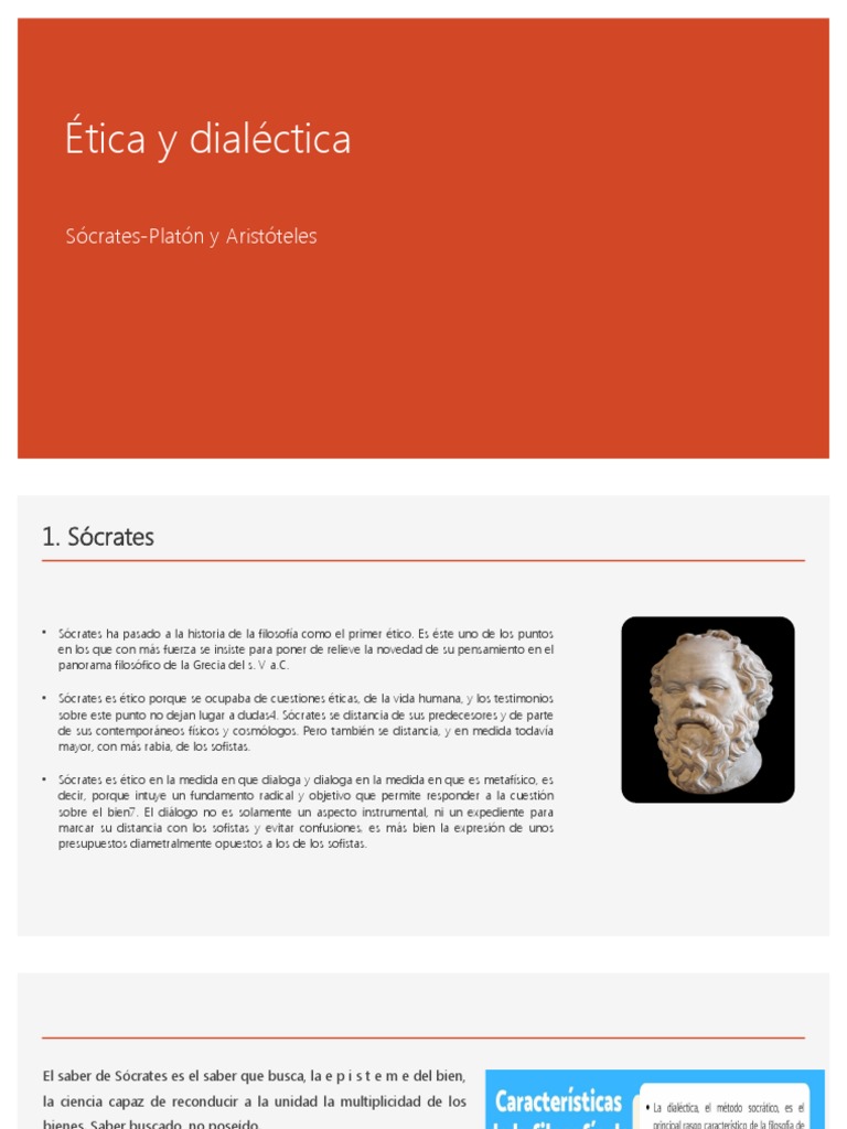 ética Y Dialéctica En La Filosofía Pdf Platón Sócrates