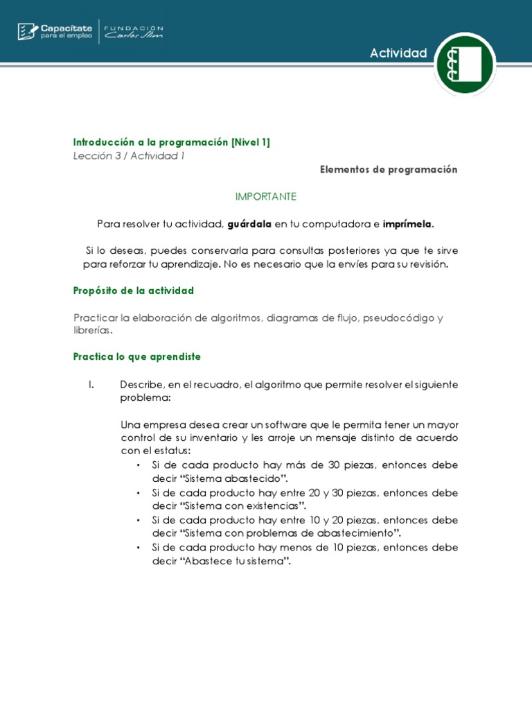 Elementos De Programación Descargar Gratis Pdf Lenguaje De