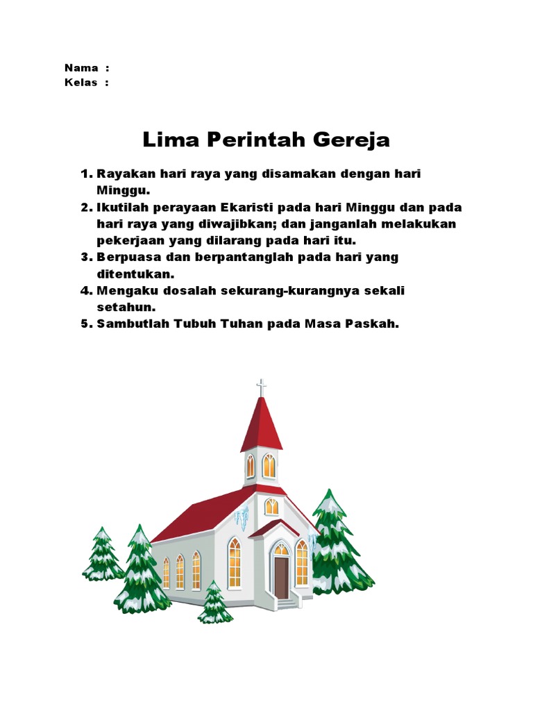 Lima Perintah Gereja | PDF