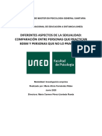 Diferencias en aspectos de la sexualidad entre personas que practican BDSM y no lo practican