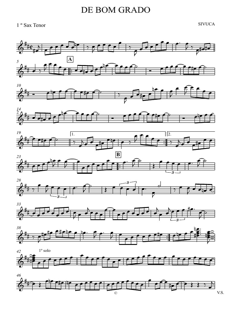 De Bom Grado - 230 - 1 º Sax Tenor | PDF | Théorie (échecs) | Échecs