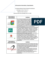 Análisis buscadores generalistas especializados