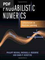 Hennig P. Probabilistic Numerics. Computation As Machine Learning 2022