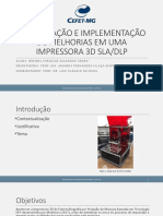 Melhorias em Impressora 3D SLA/DLP