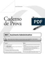 Caderno de Prova: M01 Assistente Administrativo