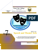 Module 7 Speech Theater Arts