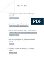 Población Indígena Preguntas y Respuestas