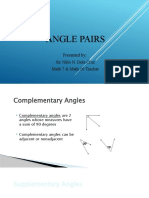 Lesson 1 - Angle Pairs