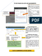 Pago de Actas de Nacimiento