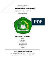 Pembuatan Tape Singkong: Bioteknologi Pangan