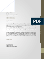 Project Engineer Letter Template