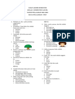 Ujian Akhir Semester Kelas 1 Semester Ganjil TAHUN PELAJARAN 2021-2022 Mata Pelajaran: PKN