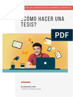 Guía para elaborar una tesis en Administración de Empresas Turísticas