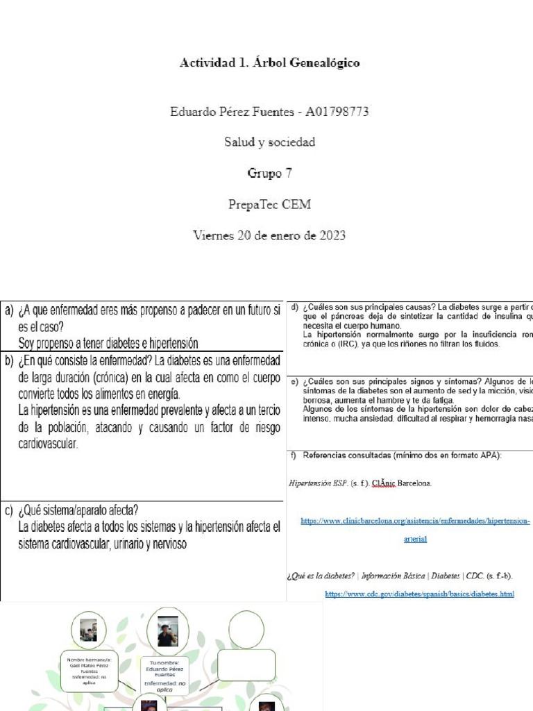 Actividad 1. Árbol Genealógico | PDF
