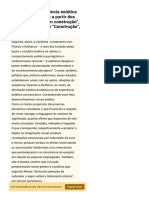 Análise Da Aisthesis Nós Textos Operário em Contrução e Construção. .